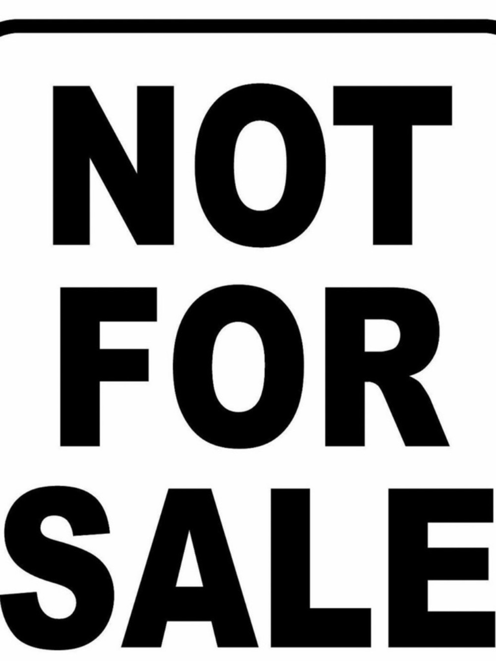 Not for sale‎